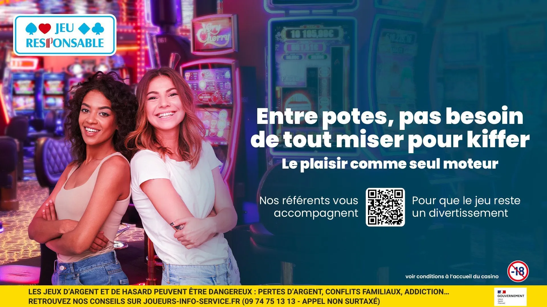 Entre potes, pas besoind e tout miser pour kiffer